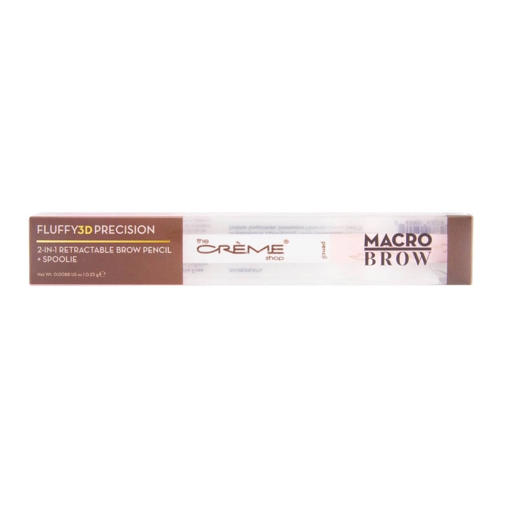 The Crème Shop Macro Brow Pencil & Spooley Dark Brown